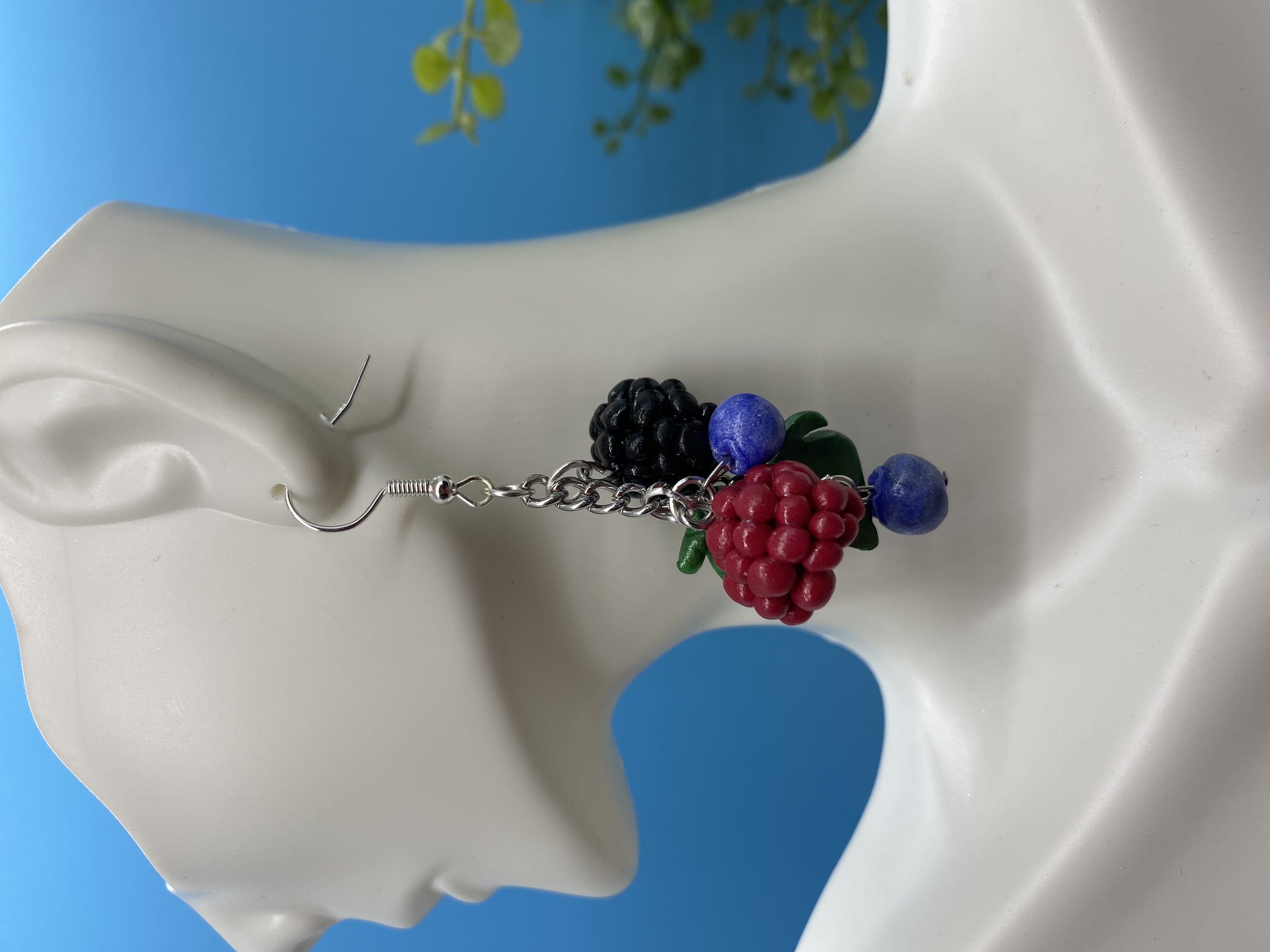 Berry earrings by Rachel Rehm