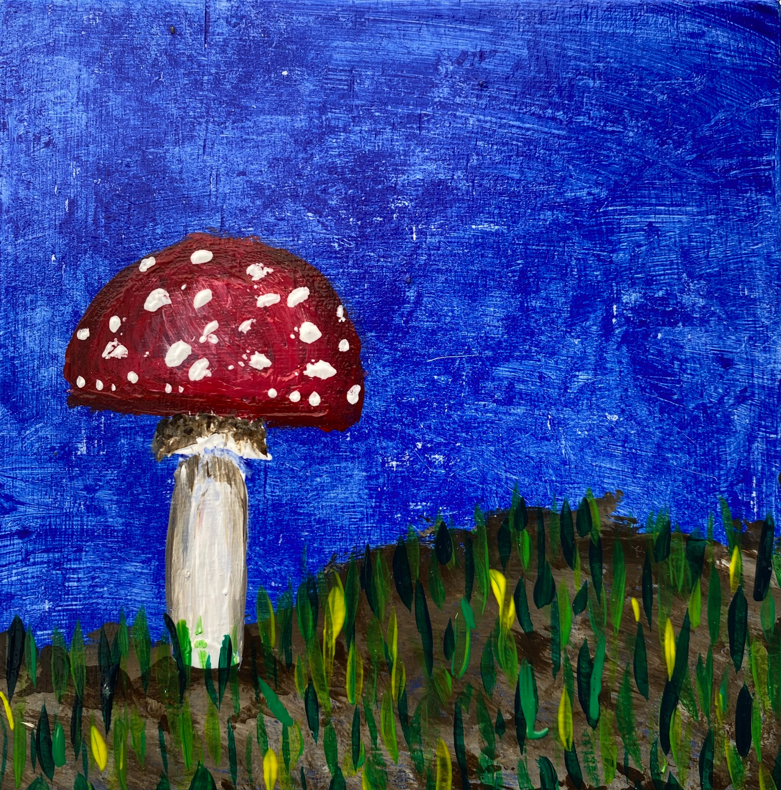 Single Mushroom #5 by Rachel Rehm